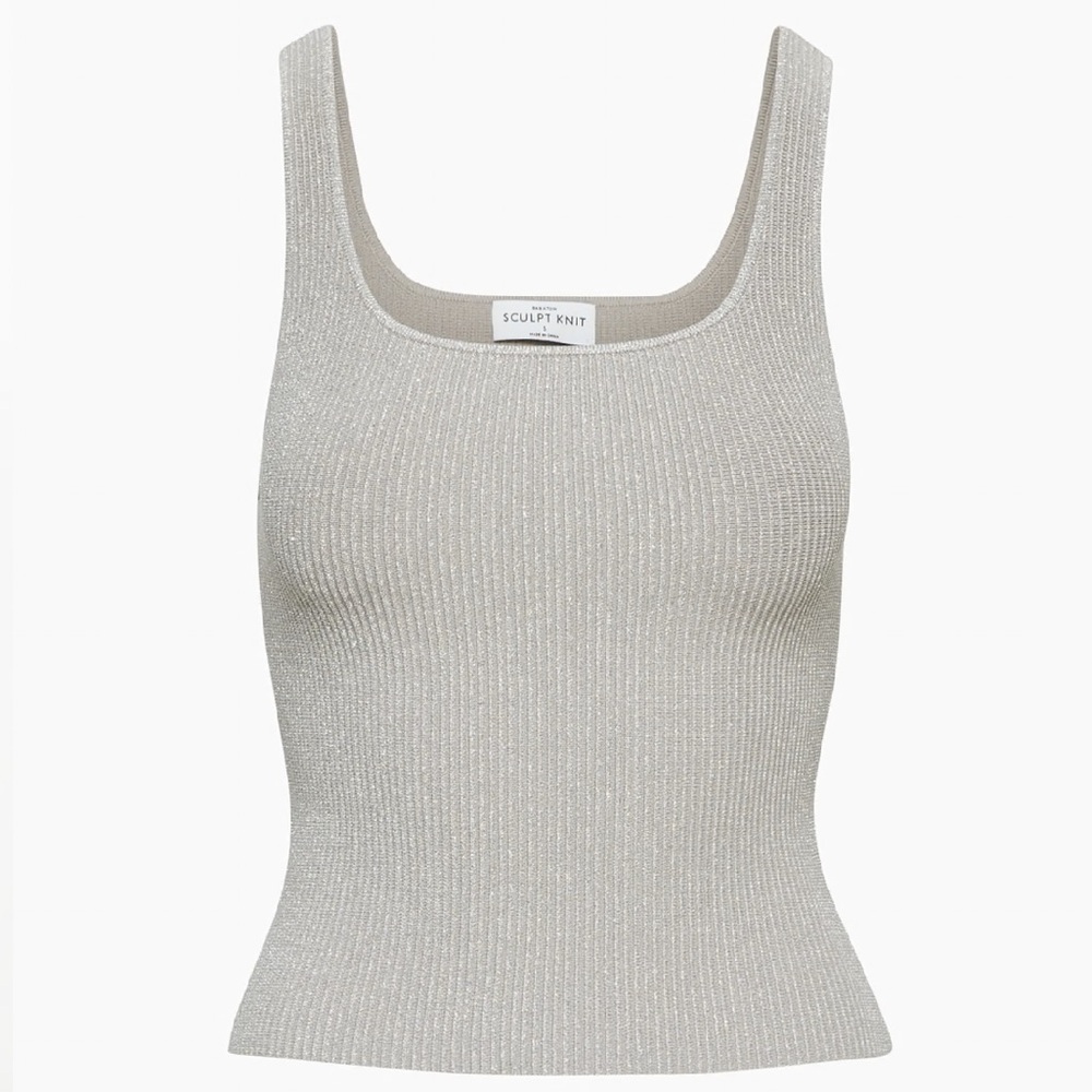 Aritzia Sculpt Knit Square Neck Tank Top